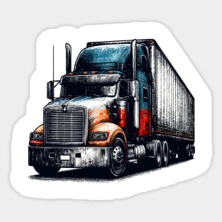 Trailer truck Sticker